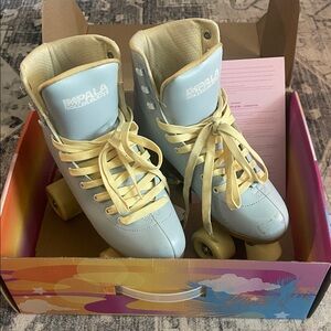 Impala Roller Skates - Light Blue and Yellow